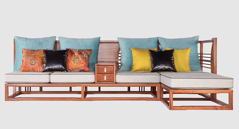 沙田镇中式家居装修实木沙发组合家具效果图